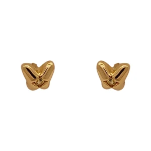 Brincos Ouro 18K E Safiras