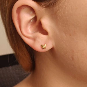 Brincos Ouro 18K E Safiras
