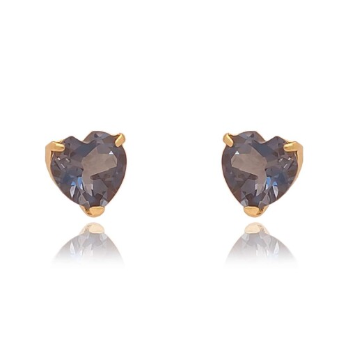 Brincos Ouro 18K E Topázios