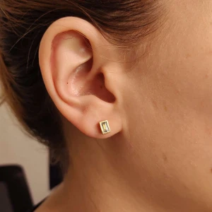 Brincos Ouro 18K E Topázios Brincos Ouro 18K E Topázios