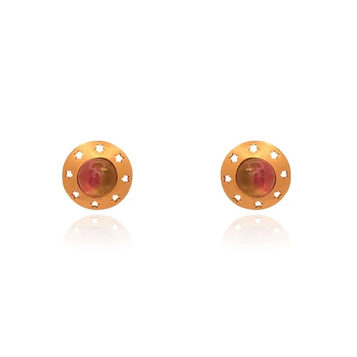 Brincos Ouro 18K E Turmalinas