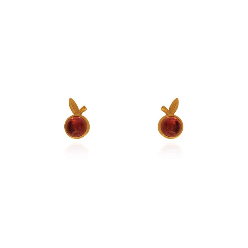 Brincos Ouro 18K E Turmalinas Rosas
