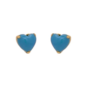 Brincos Ouro 18K E Turquesas