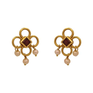 Brincos Ouro 18K, Granadas E Pérolas