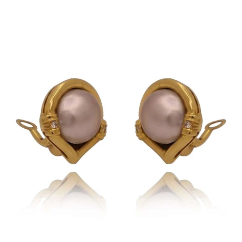 Brincos Ouro 18K, Pérolas E Diamantes