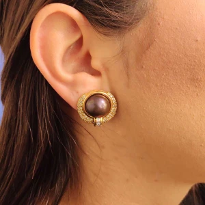 Brincos Ouro 18K, Pérolas E Diamantes