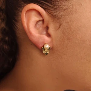Brincos Ouro 18K, Pérolas E Diamantes