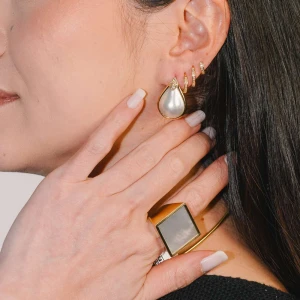 Brincos Ouro 18K, Pérolas E Diamantes