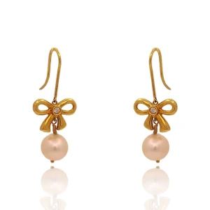 Brincos Ouro 18K, Pérolas E Diamantes