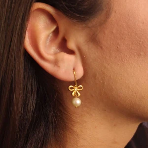 Brincos Ouro 18K, Pérolas E Diamantes