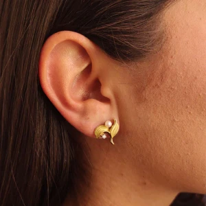 Brincos Ouro 18K, Pérolas E Diamantes