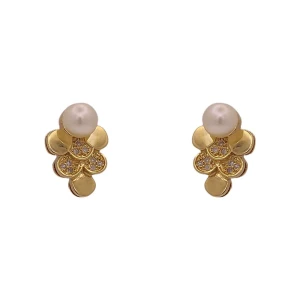 Brincos Ouro 18K, Pérolas E Diamantes