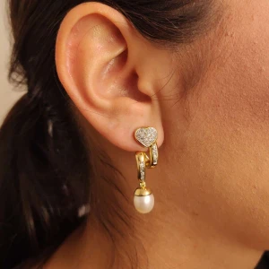 Brincos Ouro 18K, Pérolas E Diamantes