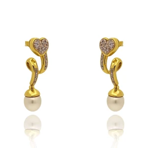 Brincos Ouro 18K, Pérolas E Diamantes