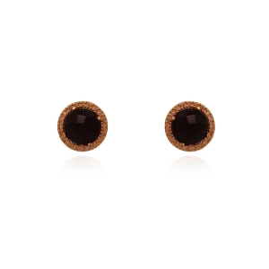 Brincos Ouro 18K, Quartzos Negros e Diamantes