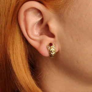 Brincos Ouro 18K, Rubis E Diamantes