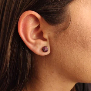 Brincos Ouro 18K, Rubis E Diamantes