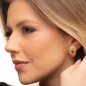 Brincos Ouro 18K, Rubis, Safiras, Esmerldas E Diamantes