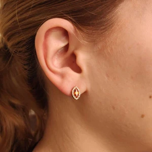 Brincos Ouro 18K, Safiras E Diamantes