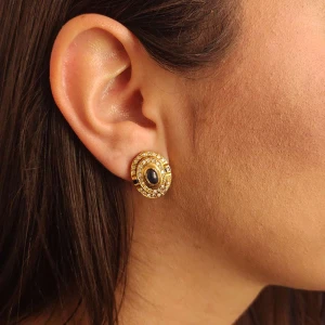 Brincos Ouro 18K, Safiras E Diamantes