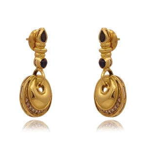 Brincos Ouro 18K, Safiras E Diamantes