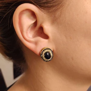 Brincos Ouro 18K, Safiras E Diamantes