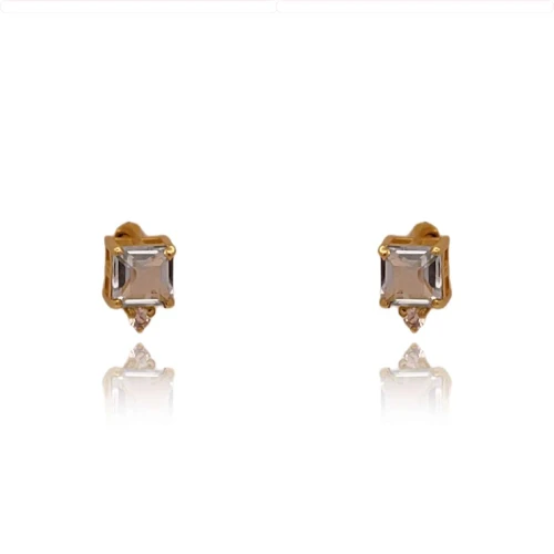 Brincos Ouro 18K, Safiras E Topázios