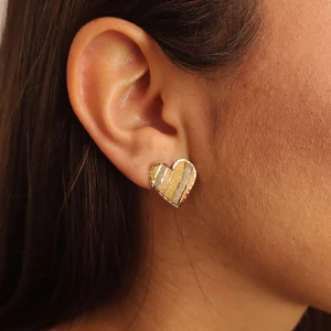 Brincos Ouro 18K Três Cores