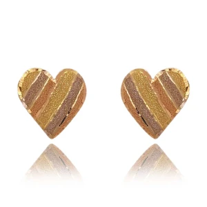 Brincos Ouro 18K Três Cores