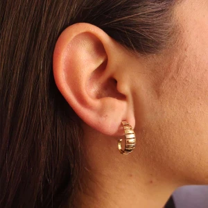 Brincos Ouro 18K Três Cores