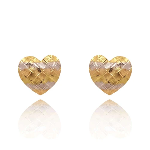 Brincos Ouro 18K Três Cores