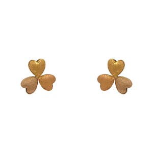 Brincos Ouro 18K Três Cores