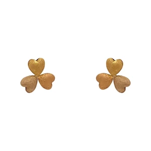 Brincos Ouro 18K Três Cores