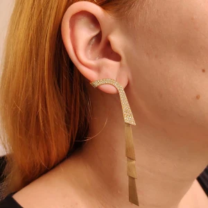 Brincos Ouro 18k E Diamantes