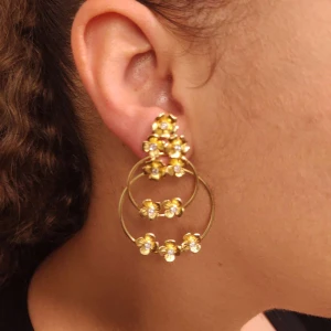 Brincos Ouro 18k E Diamantes