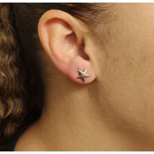 Brincos Ouro Branco 18K