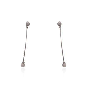 Brincos Ouro Branco 18K, Pérolas E Diamantes