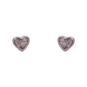 Brincos Ouro Branco E Diamantes