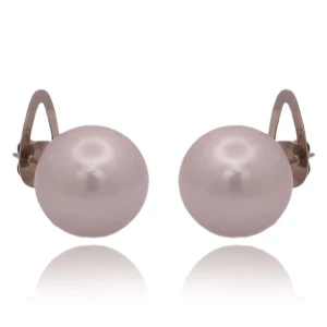 Brincos Ouro Branco E Pérolas