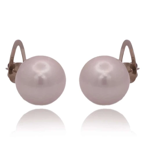 Brincos Ouro Branco E Pérolas