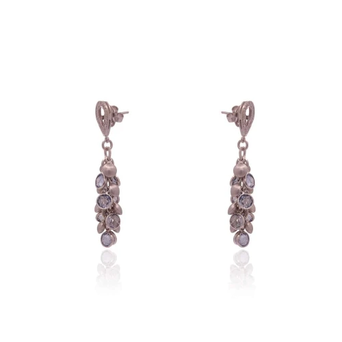 Brincos Ouro Branco, Topázios E Diamantes