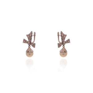 Brincos Platina, Pérolas E Diamantes