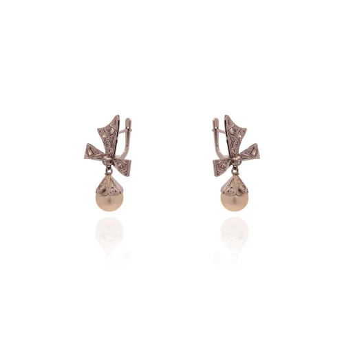 Brincos Platina, Pérolas E Diamantes