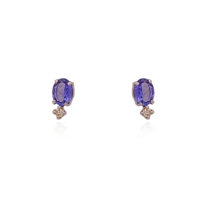 Brincos Platina, Tanzanitas E Diamantes