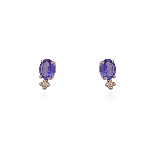Brincos Platina, Tanzanitas E Diamantes