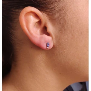 Brincos Platina, Tanzanitas E Diamantes