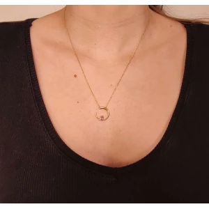 Colar Ouro 18K E Ametista