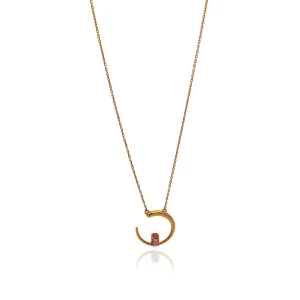 Colar Ouro 18K E Ametista