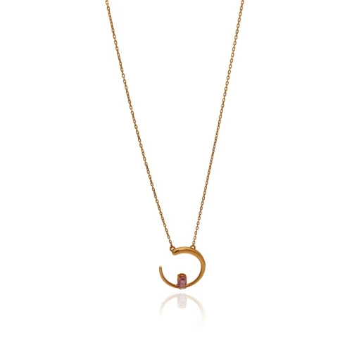 Colar Ouro 18K E Ametista