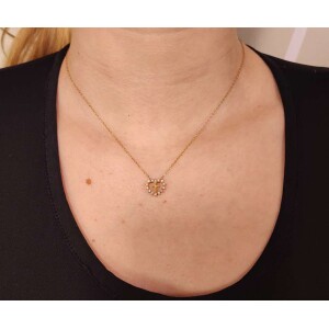 Colar Ouro 18K E Diamantes